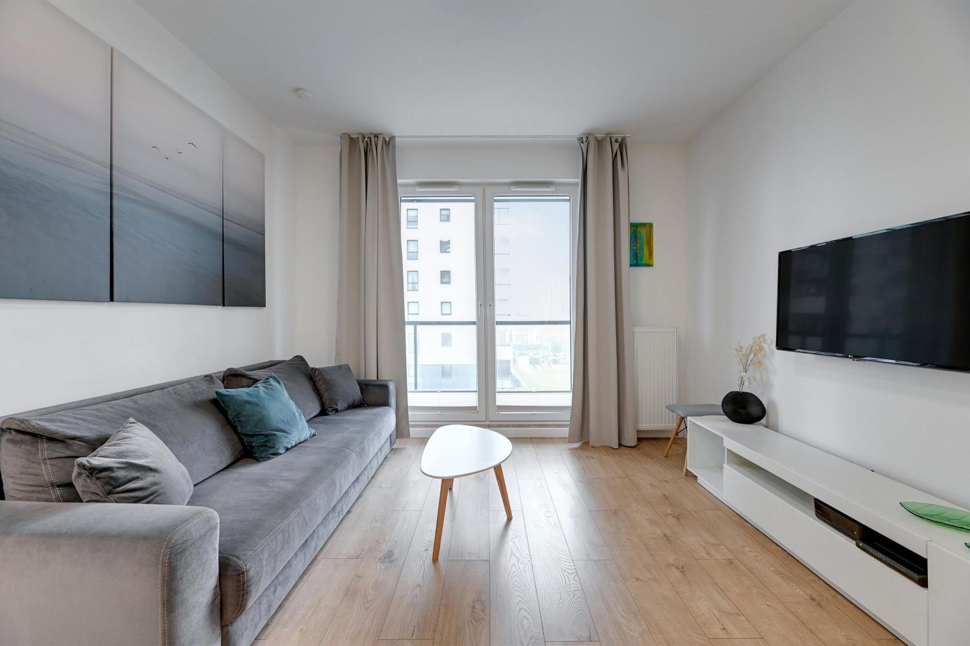 Apartament Nadmorskie Spektrum & Parking グダニスク エクステリア 写真